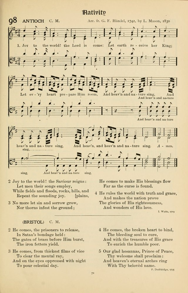 Hymns of Worship and Service page 71