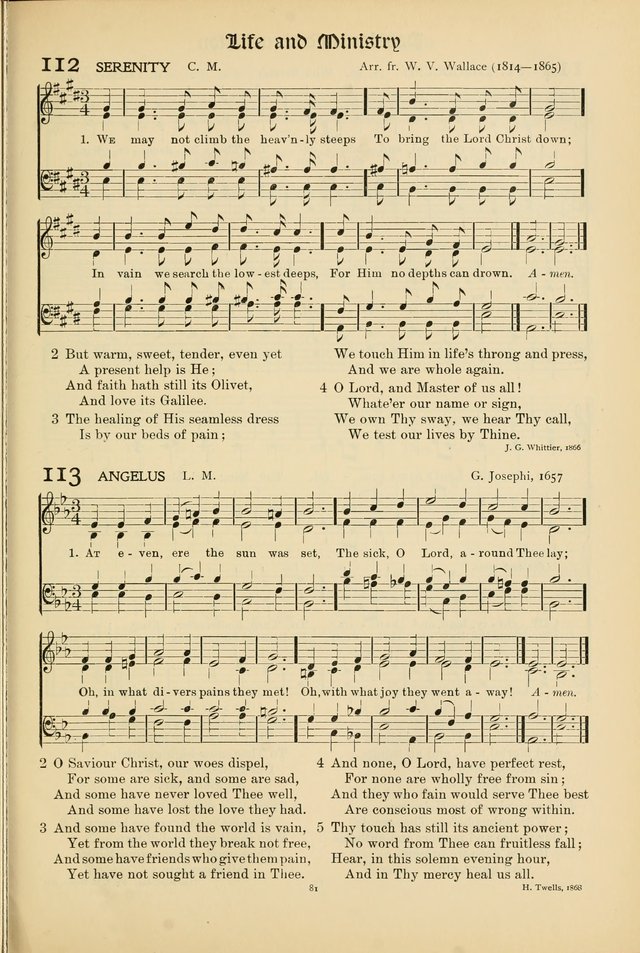 Hymns of Worship and Service page 81