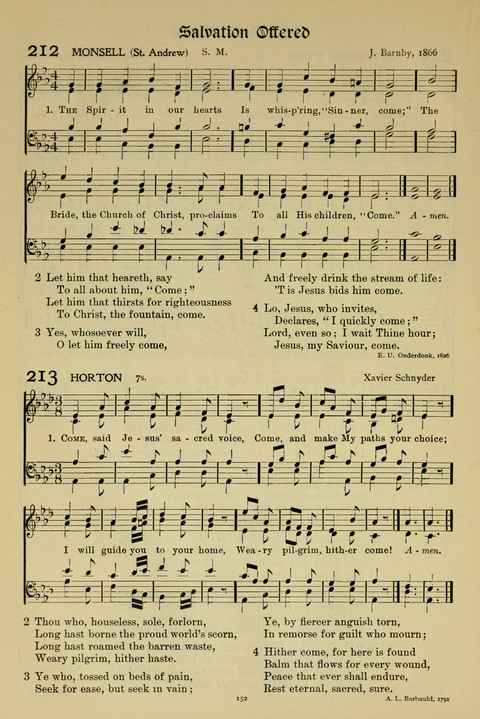 Hymns of Worship and Service: (12th ed.) page 152