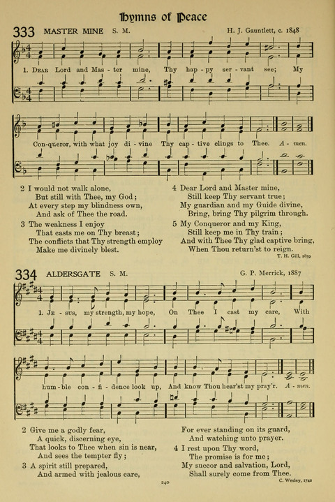 Hymns of Worship and Service: (12th ed.) page 240