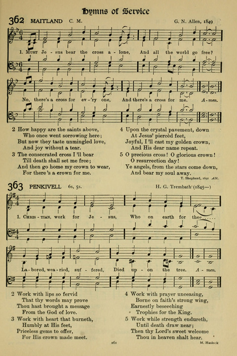 Hymns of Worship and Service: (12th ed.) page 261