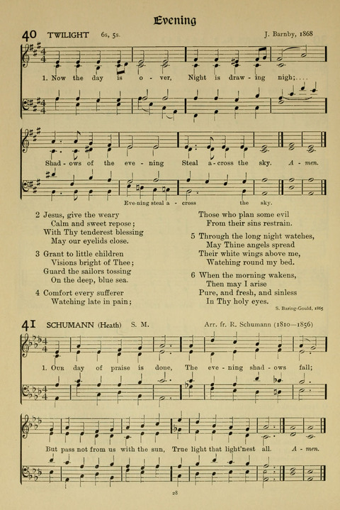 Hymns of Worship and Service: (12th ed.) page 28