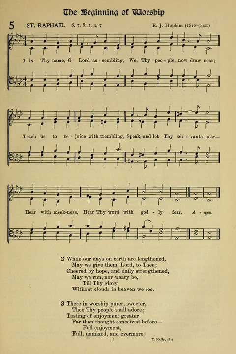 Hymns of Worship and Service: (12th ed.) page 3