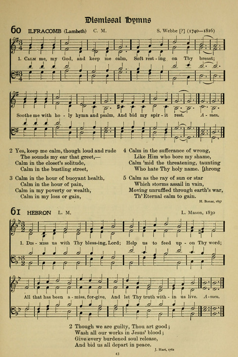 Hymns of Worship and Service: (12th ed.) page 43