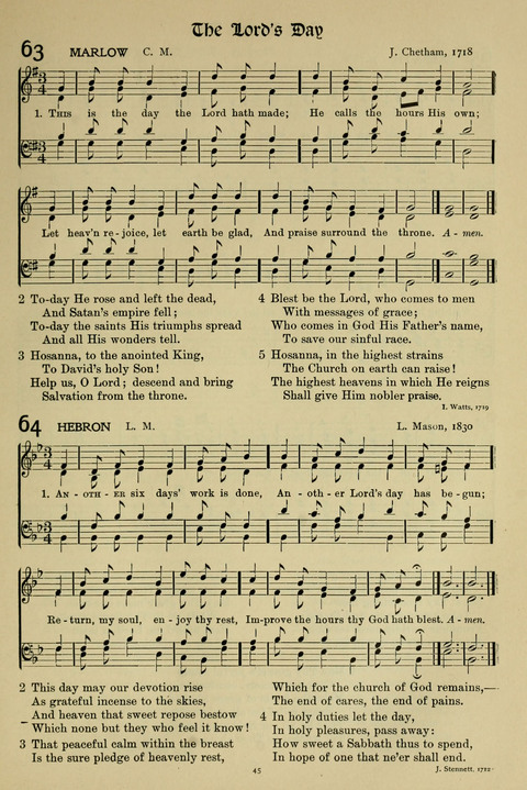 Hymns of Worship and Service: (12th ed.) page 45