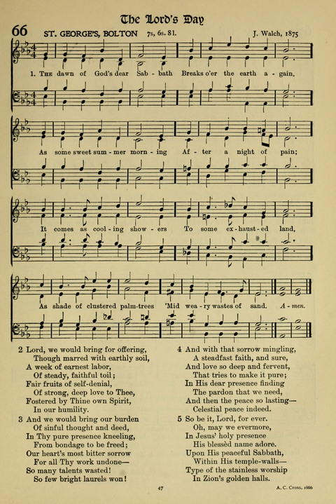 Hymns of Worship and Service: (12th ed.) page 47
