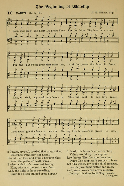 Hymns of Worship and Service: (12th ed.) page 6