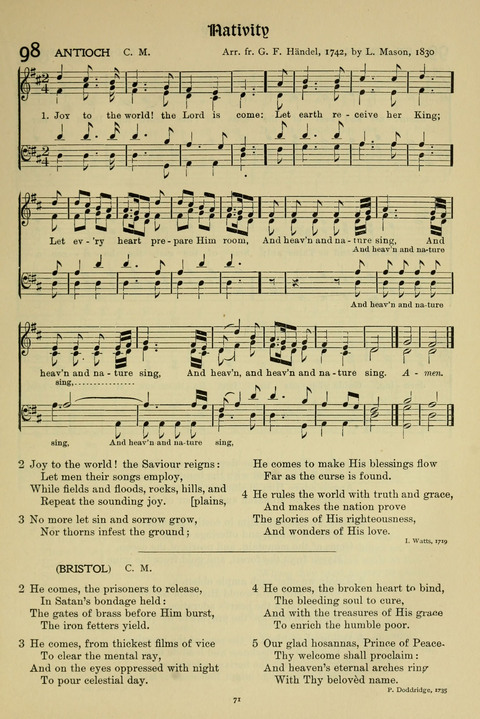 Hymns of Worship and Service: (12th ed.) page 71