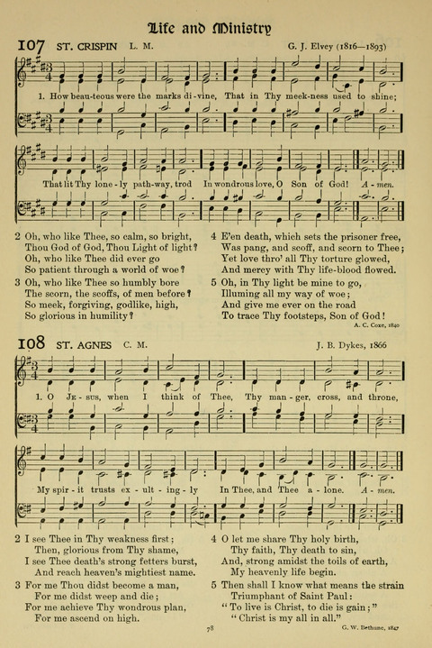 Hymns of Worship and Service: (12th ed.) page 78