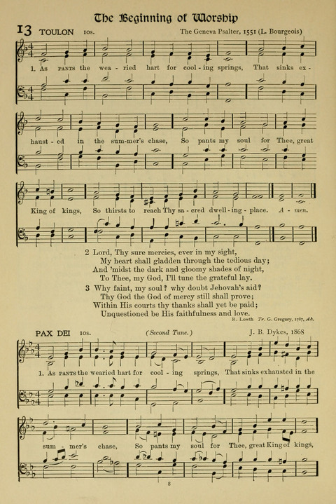 Hymns of Worship and Service: (12th ed.) page 8