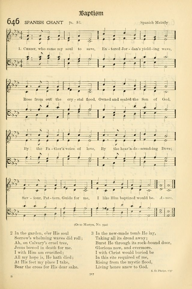 In Excelsis: hymns with tunes for Christian worship page 525