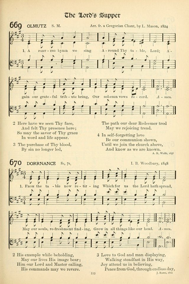 In Excelsis: hymns with tunes for Christian worship page 541