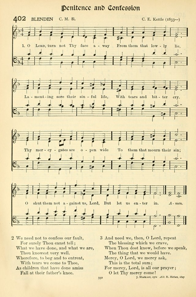 In Excelsis: Hymns with Tunes for Christian Worship. 7th ed. page 338