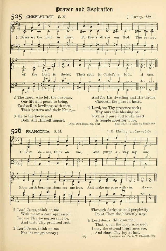 In Excelsis: Hymns with Tunes for Christian Worship. 7th ed. page 429