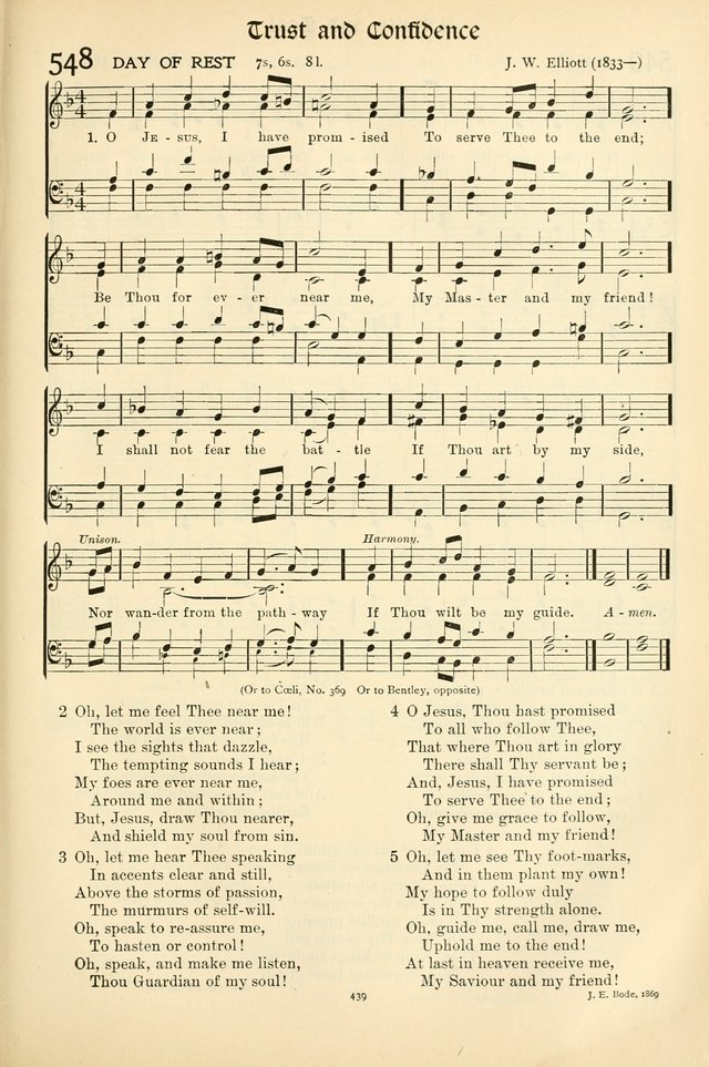 In Excelsis: Hymns with Tunes for Christian Worship. 7th ed. page 445