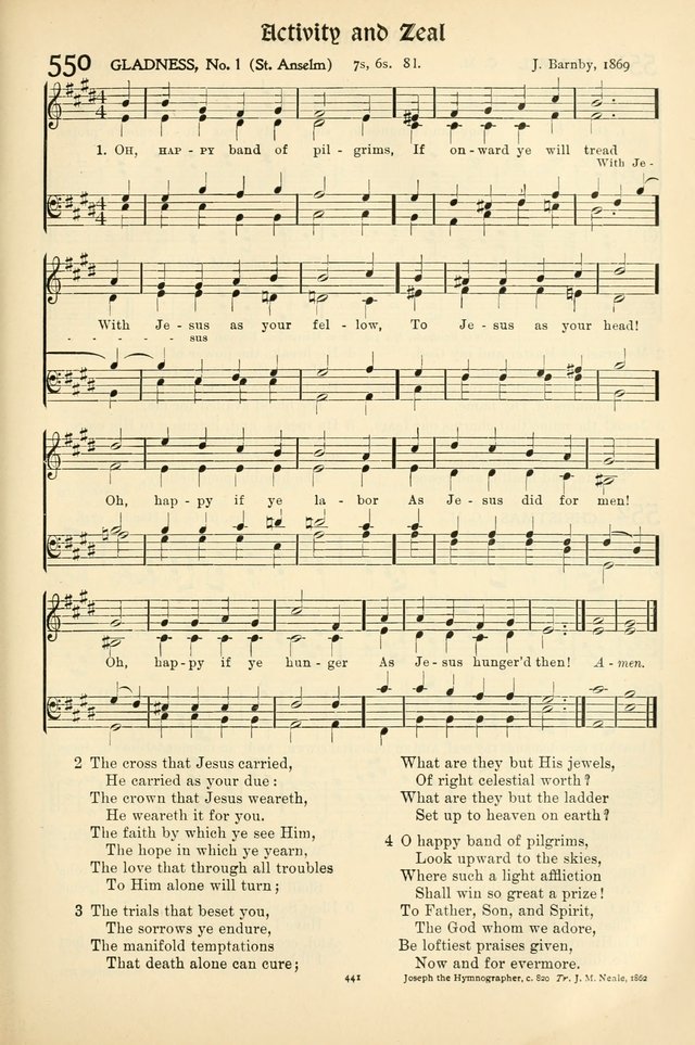 In Excelsis: Hymns with Tunes for Christian Worship. 7th ed. page 447