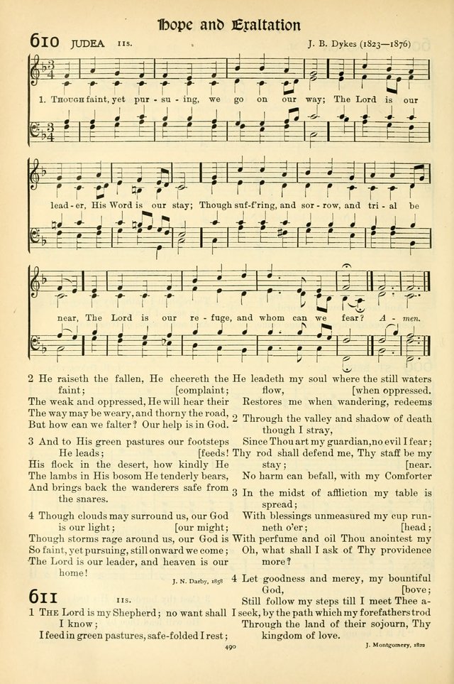 In Excelsis: Hymns with Tunes for Christian Worship. 7th ed. page 498