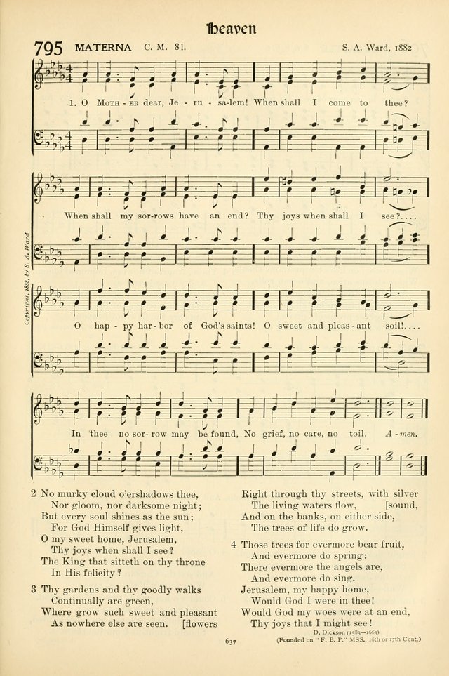 In Excelsis: Hymns with Tunes for Christian Worship. 7th ed. page 647
