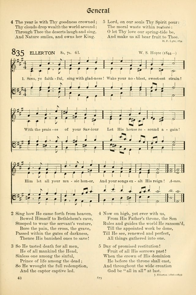In Excelsis: Hymns with Tunes for Christian Worship. 7th ed. page 683