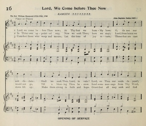 The Institute Hymnal page 16