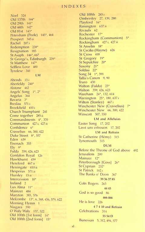The Irish Presbyterian Hymnbook page 1858