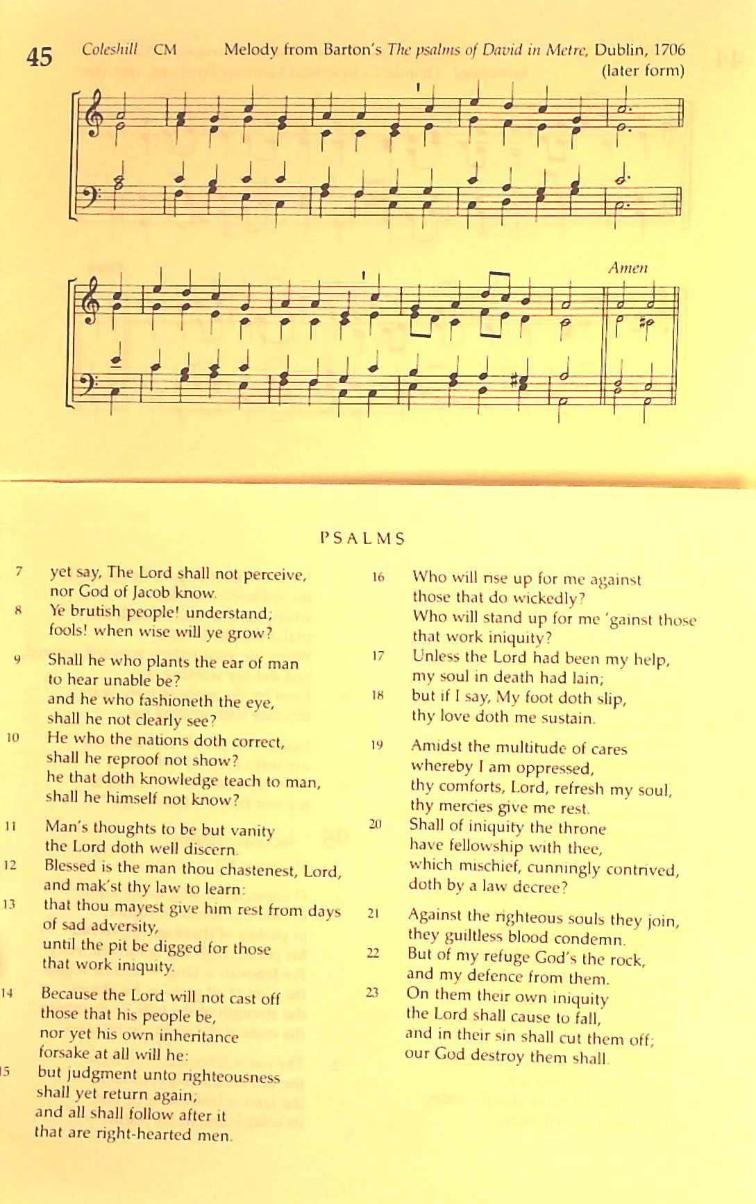 The Irish Presbyterian Hymbook page 351