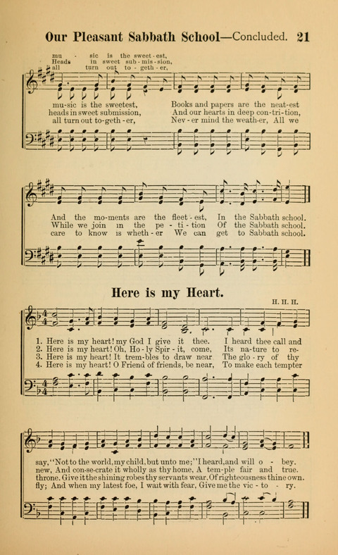 The Iris: Songs of Jesus, for Sunday-schools and devotional meetings page 21
