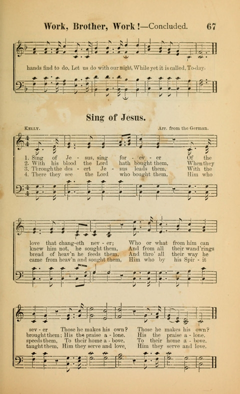 The Iris: Songs of Jesus, for Sunday-schools and devotional meetings page 67