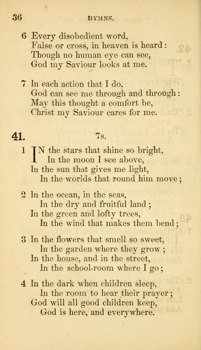 The Infant-School Hymn-Book page 36
