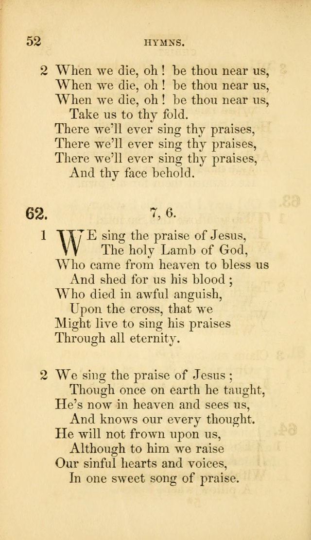 The Infant-School Hymn-Book page 52