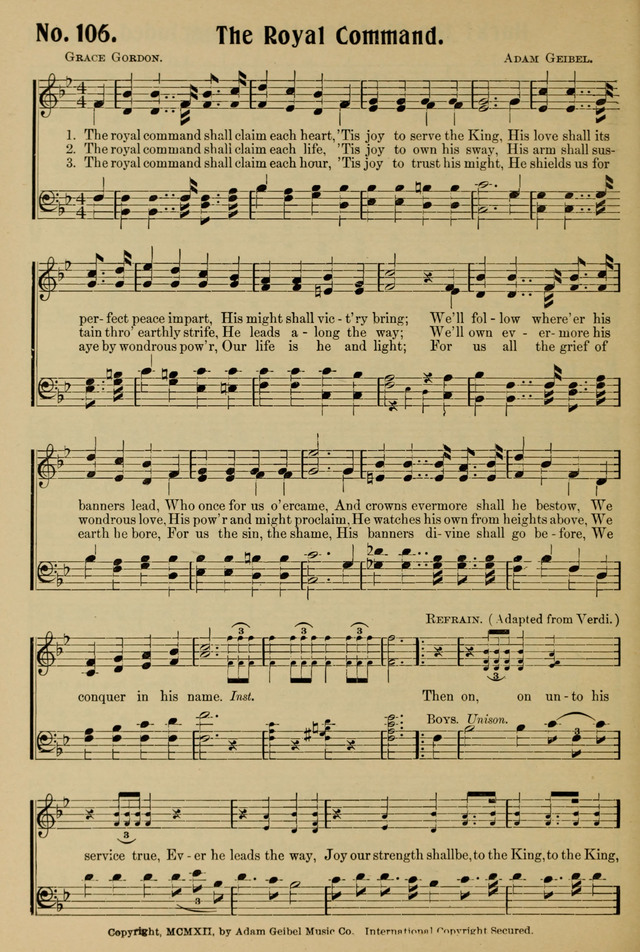 Ideal Sunday School Hymns page 106