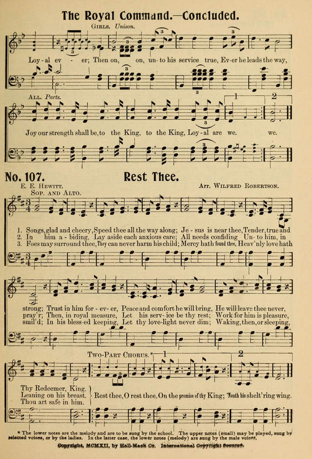 Ideal Sunday School Hymns page 107