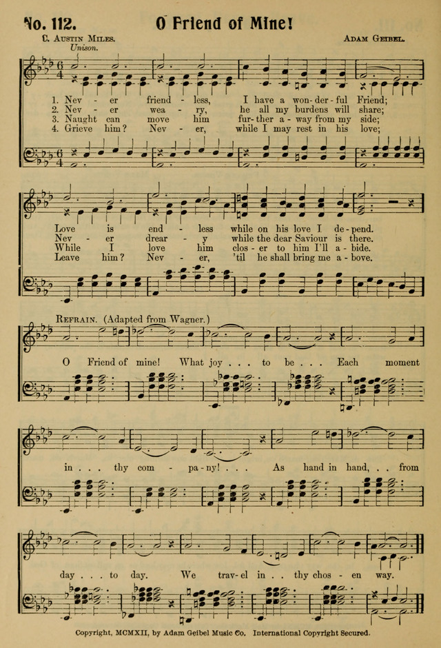 Ideal Sunday School Hymns page 112