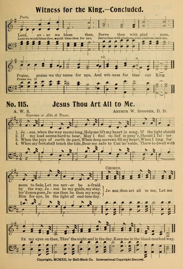 Ideal Sunday School Hymns page 115