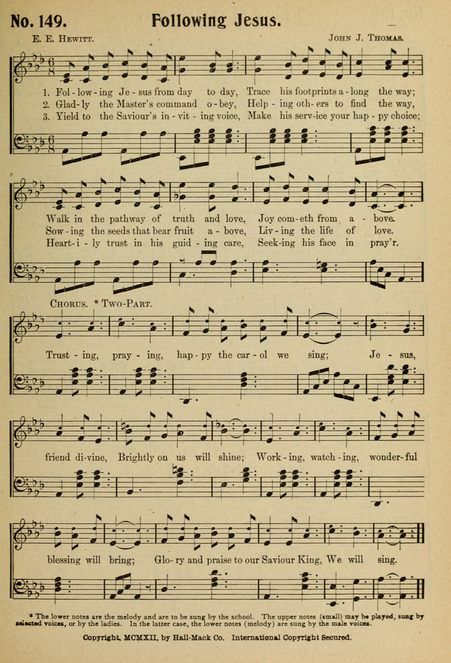 Ideal Sunday School Hymns page 149