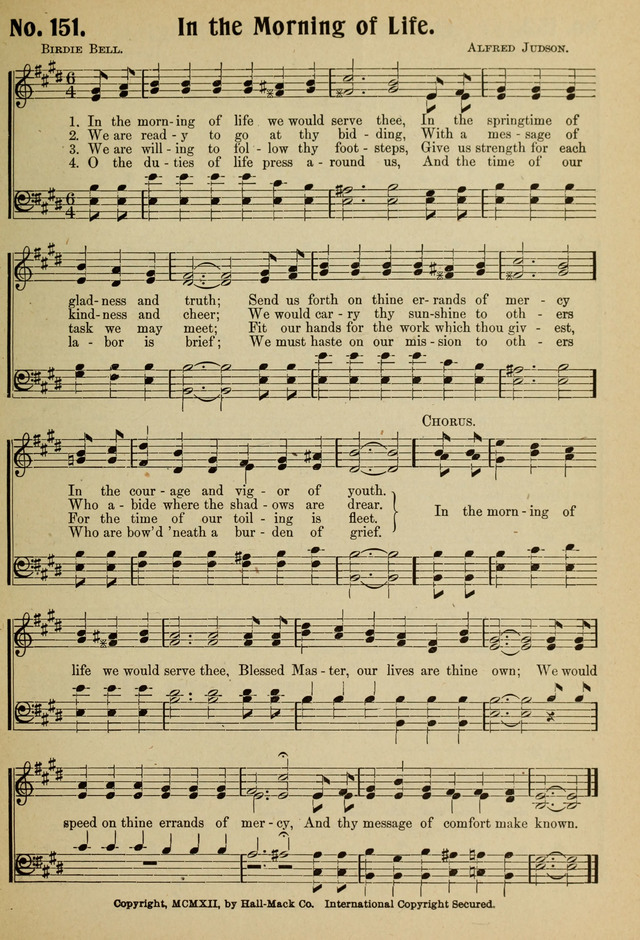 Ideal Sunday School Hymns page 151