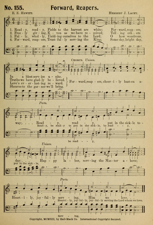 Ideal Sunday School Hymns page 155