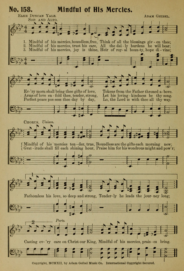 Ideal Sunday School Hymns page 158