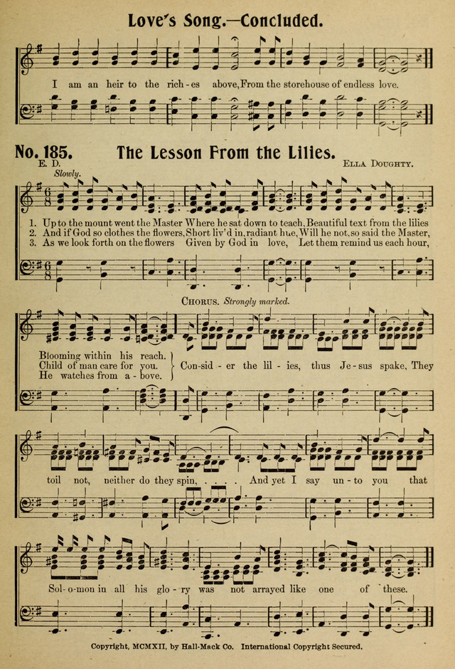 Ideal Sunday School Hymns page 187