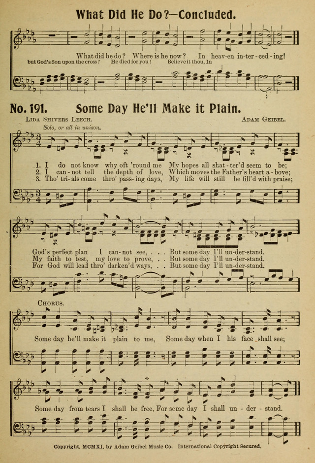 Ideal Sunday School Hymns page 191