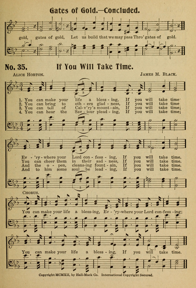 Ideal Sunday School Hymns page 35