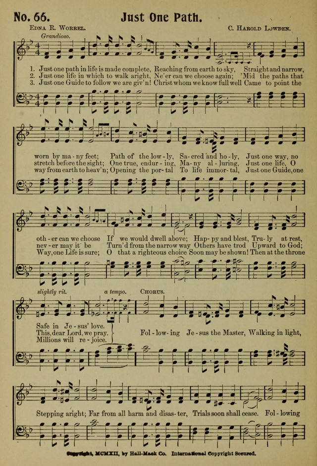 Ideal Sunday School Hymns page 66