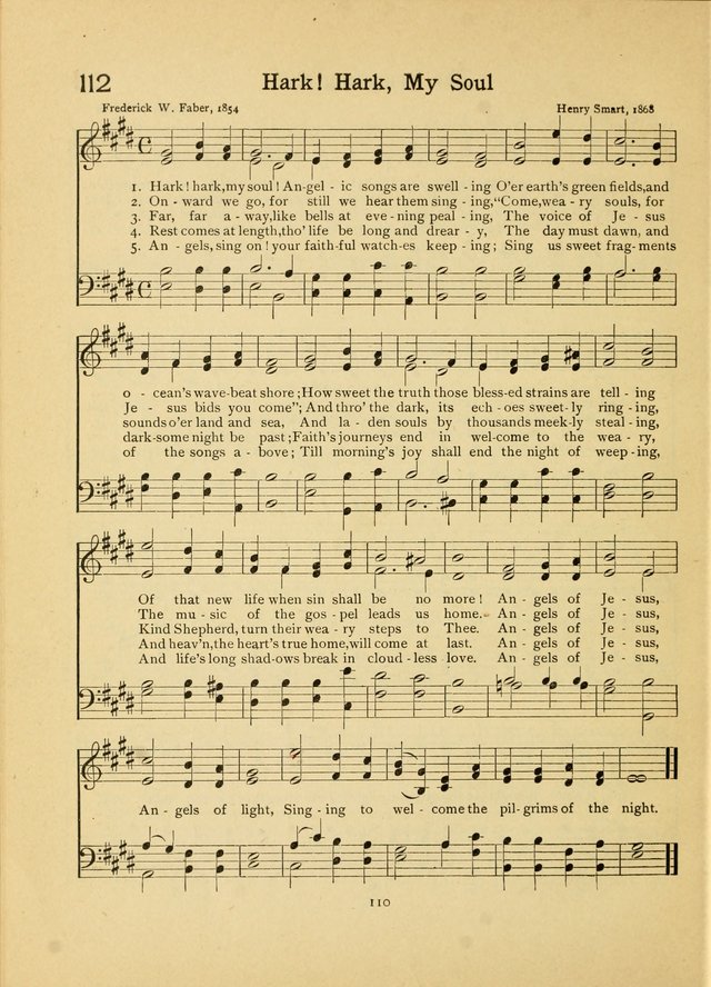 Junior Carols: a collection of sacred songs for Junior Societies, Sunday Schools, the Home Circle page 110