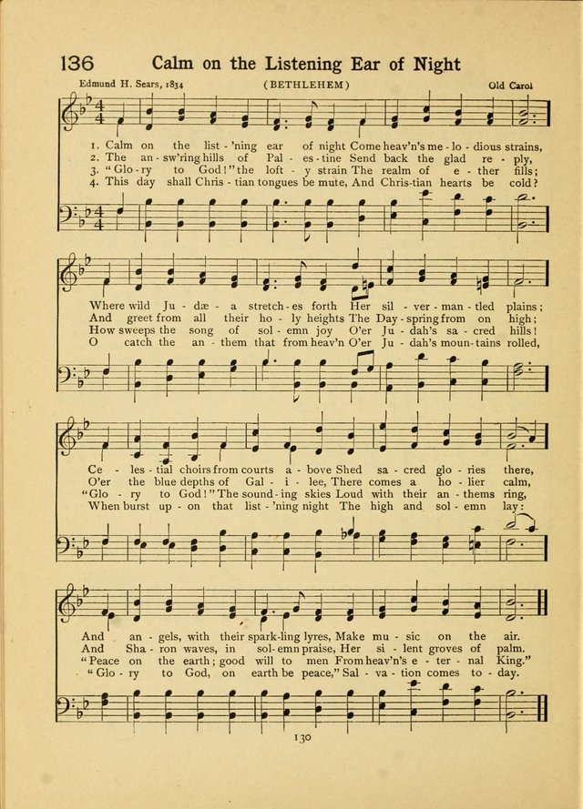 Junior Carols: a collection of sacred songs for Junior Societies, Sunday Schools, the Home Circle page 130