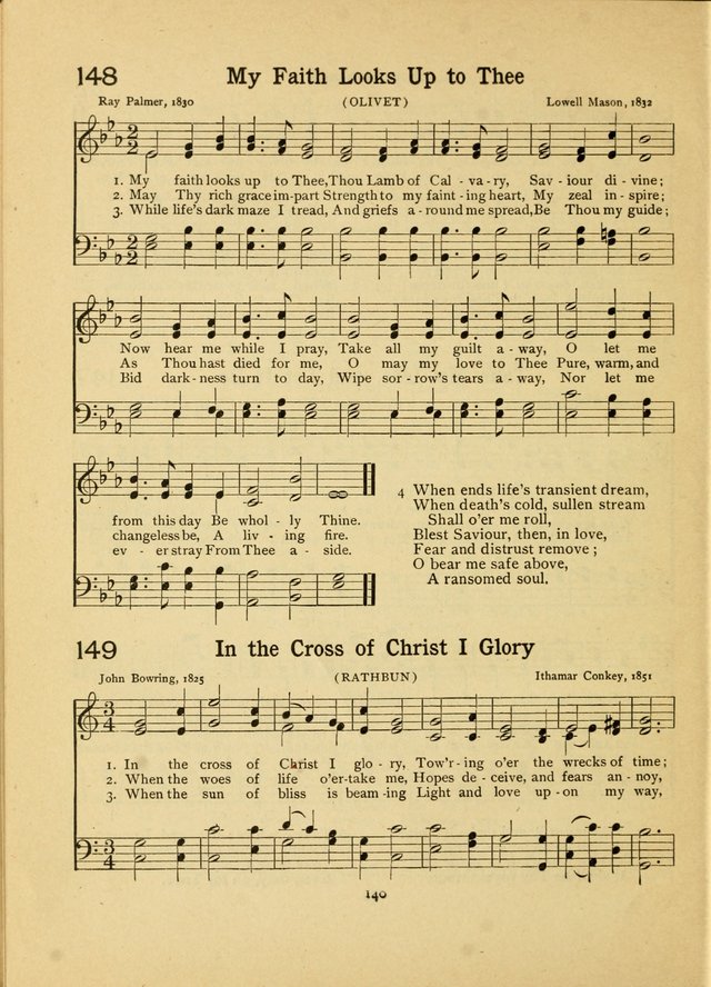 Junior Carols: a collection of sacred songs for Junior Societies, Sunday Schools, the Home Circle page 140