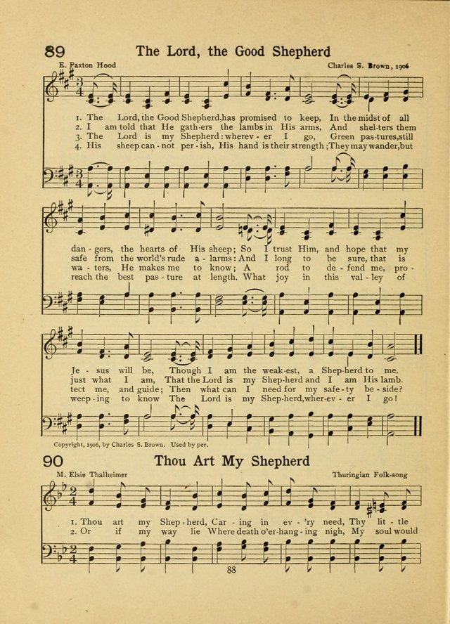 Junior Carols: a collection of sacred songs for Junior Societies, Sunday Schools, the Home Circle page 88