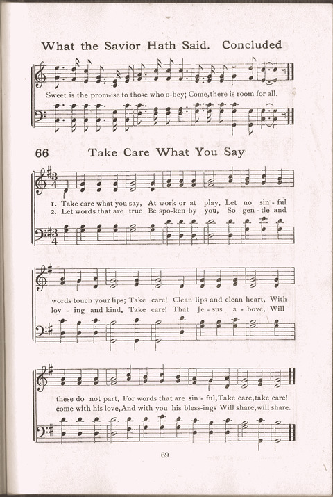 Junior Hymns page 67