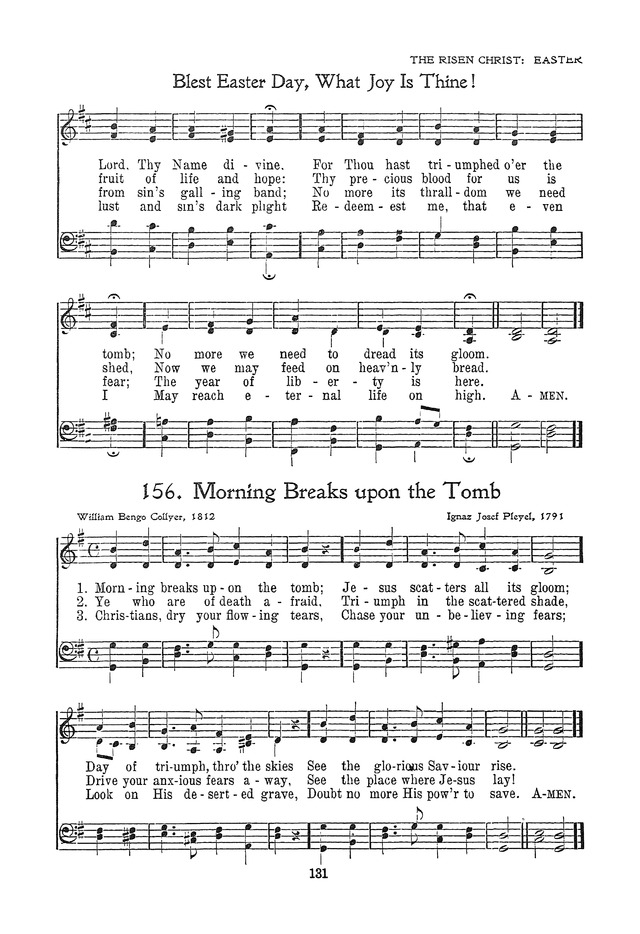 The Junior Hymnal, Containing Sunday School and Luther League Liturgy and Hymns for the Sunday School page 131