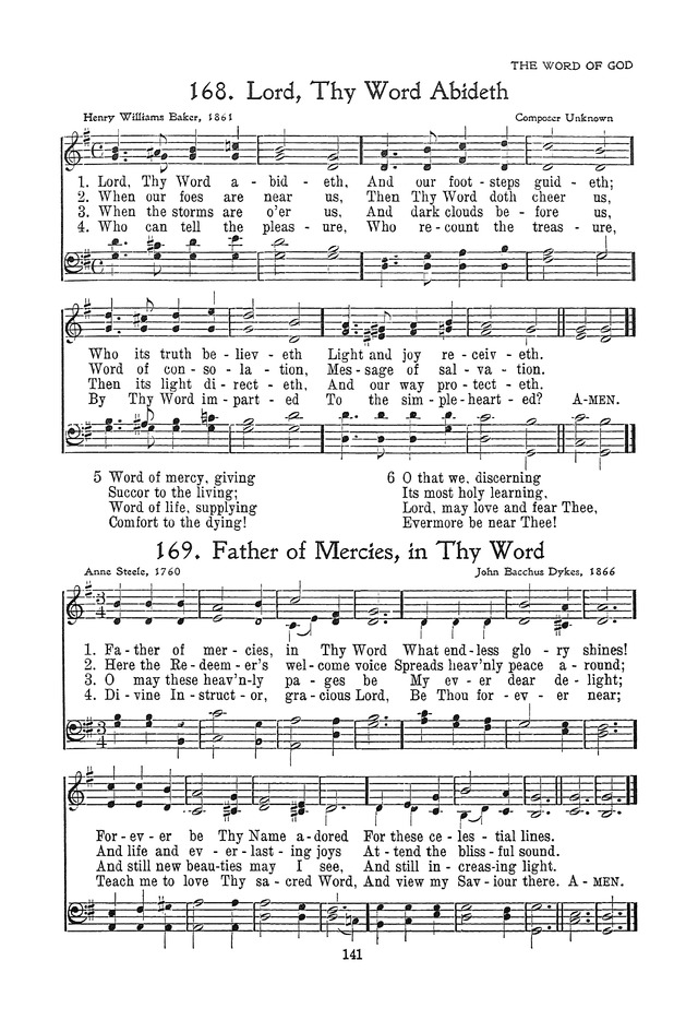 The Junior Hymnal, Containing Sunday School and Luther League Liturgy and Hymns for the Sunday School page 141