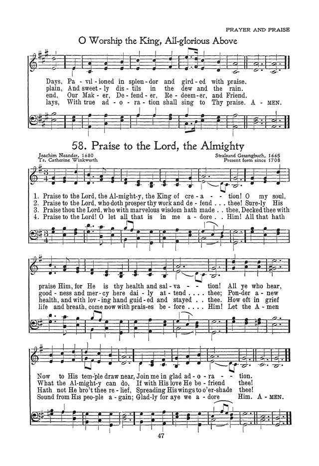 The Junior Hymnal, Containing Sunday School and Luther League Liturgy and Hymns for the Sunday School page 47
